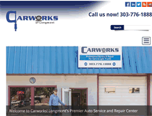 Tablet Screenshot of carworks-longmont-auto-repair.com
